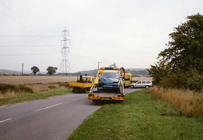 Accident on Rufford Lane.