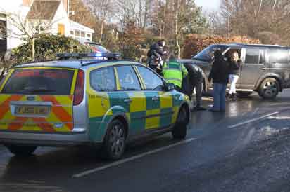 Accident on Rufford Lane.