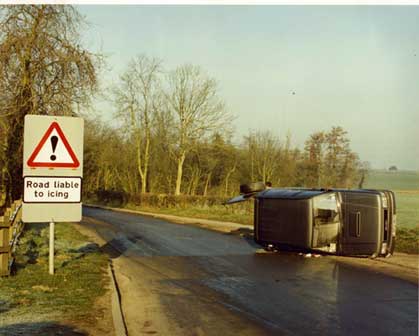 Accident on Rufford Lane.