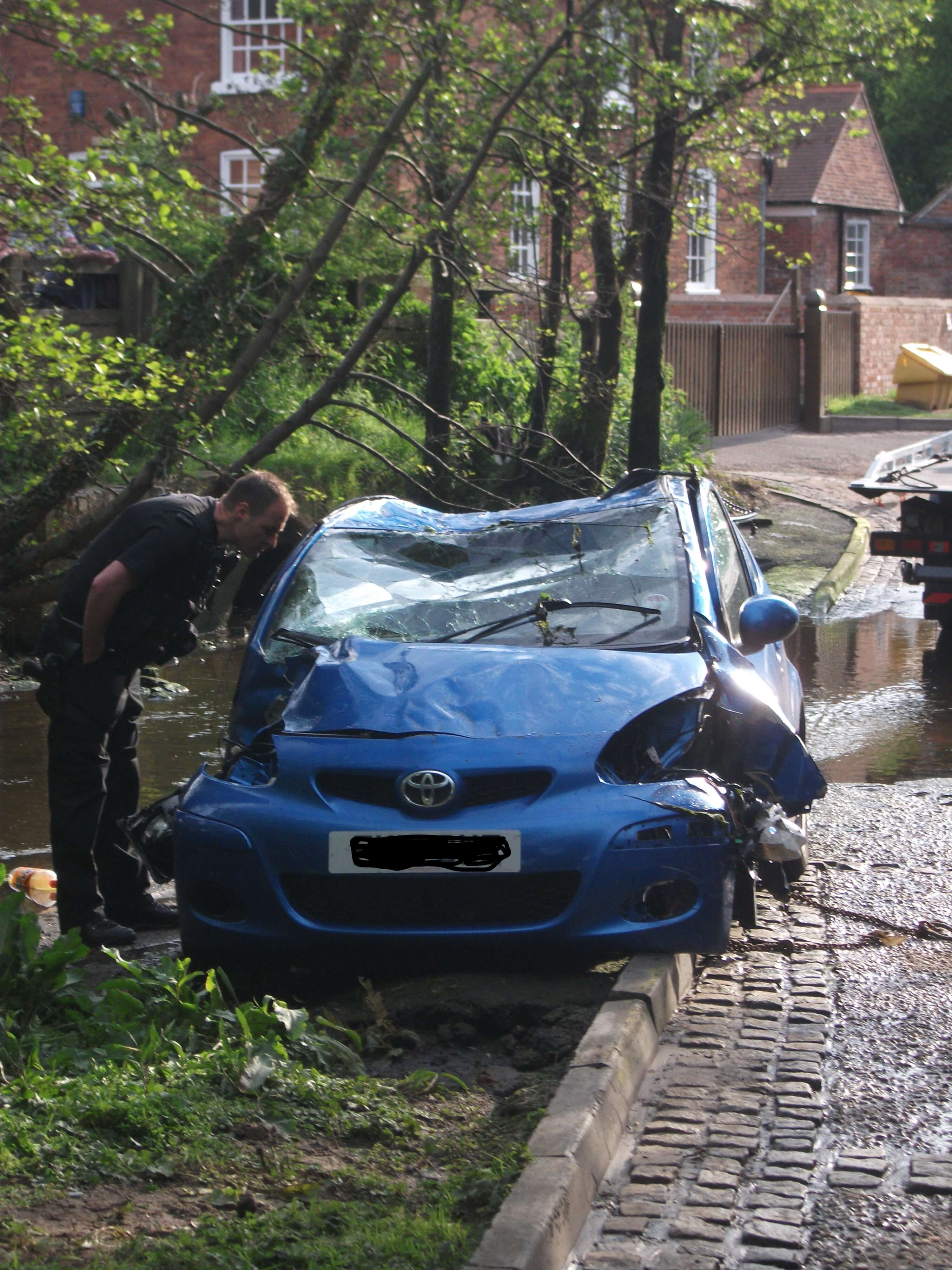 Accident on Rufford Lane.
