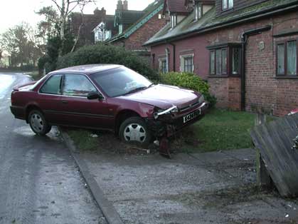 Accident on Rufford Lane.